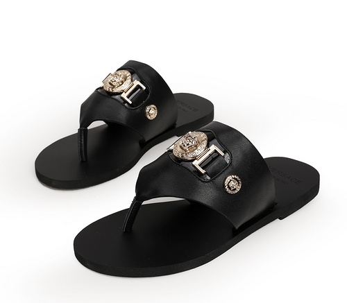 Versace new V buckle flat sandals 35-43-f9e55b3e